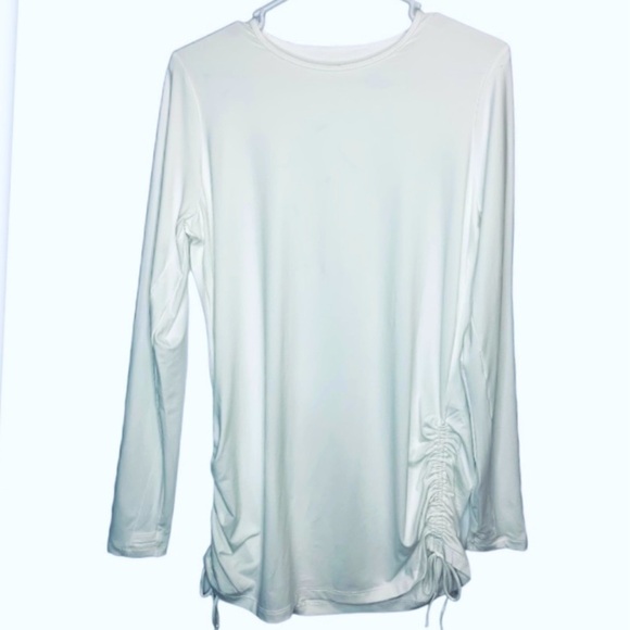 LANDSEND Women’s SPF 50 Adjustable Rashguard Swim Tunic - Picture 5 of 5